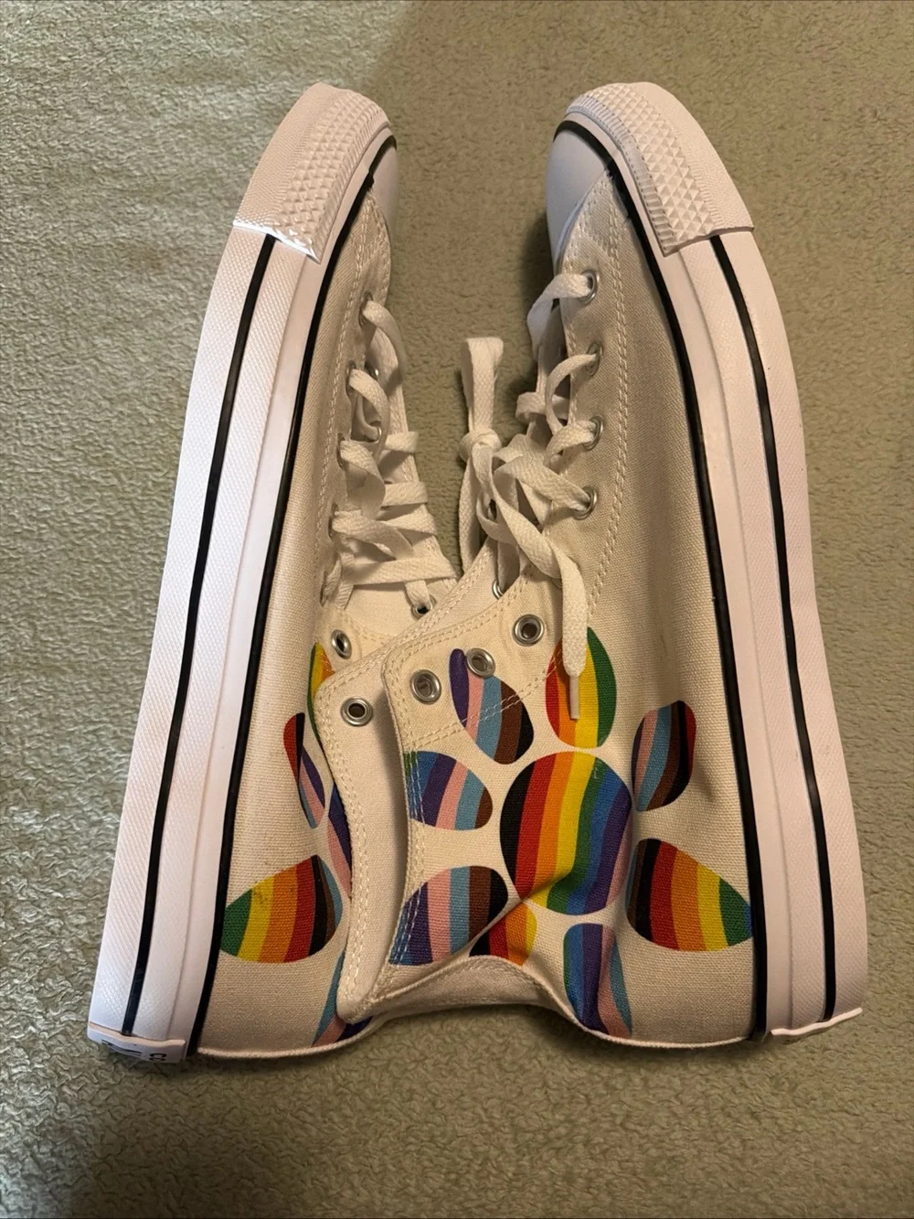 Converse white high